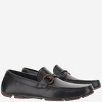 Mocassini Driver con ornamento Gancini FRONT4 110NEROCIOCCOLATONERO SALVATORE FERRAGAMO 