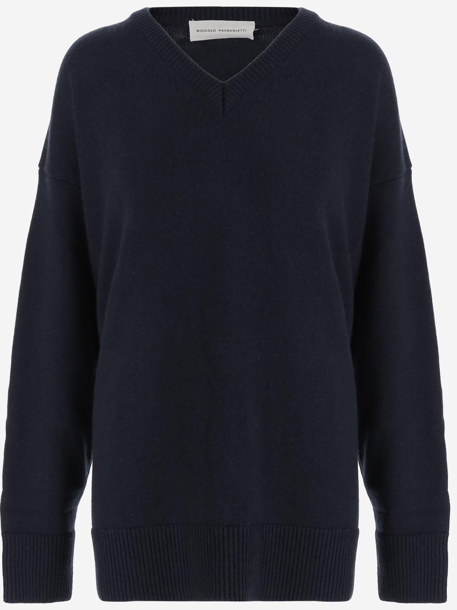 MAGLIONE IN CASHMERE K006 CASHNAVY NICCOLO PASQUALETTI 