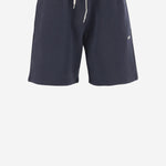 PANTALONI CORTI IN COTONE CON LOGO SHPMA5JB JERSEYBLUE AUTRY 