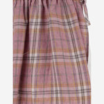 ABITO IN LINO STAMPA MADRAS P24VA328L3021 644 IL GUFO KIDS 