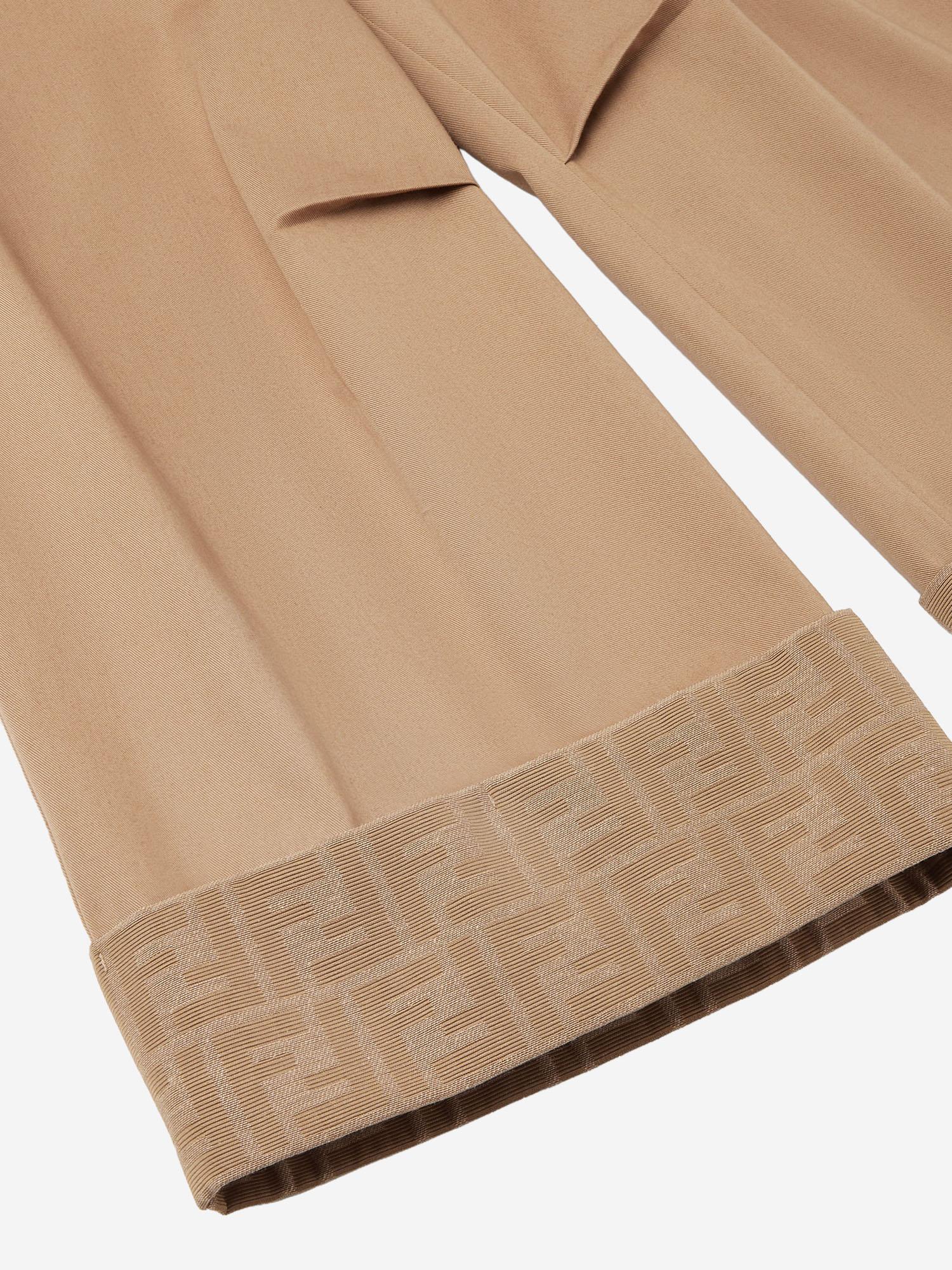 Pantaloni junior in cotone stretch JFF381 AS5YF0QU5 FENDI KIDS 