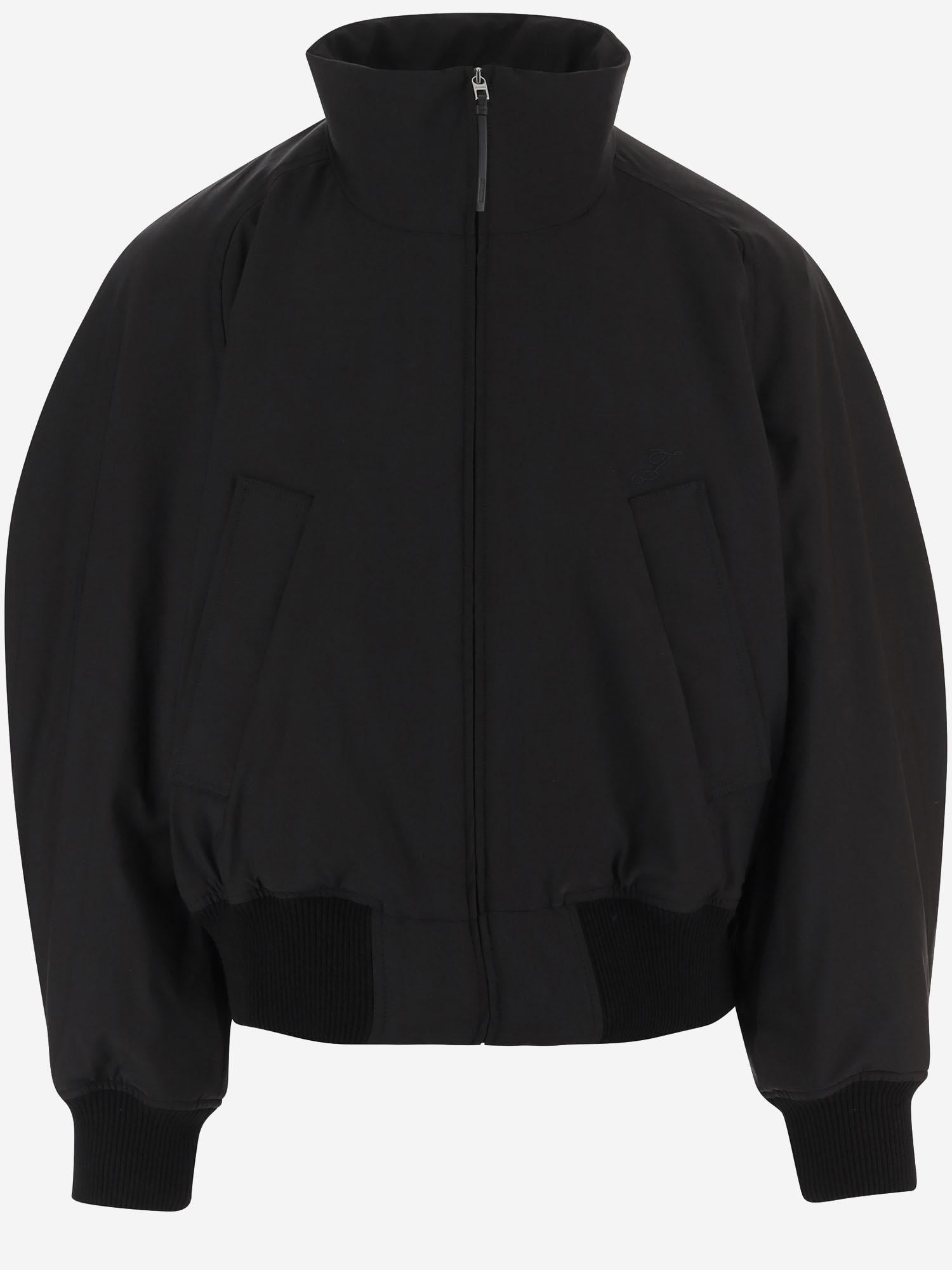 GIUBBOTTO IN MISTO COTONE STRETCH CON ZIP E COLLO ALTO HOUM00123AW00239 990 JACQUEMUS 