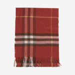 SCIARPA IN CASHMERE CON MOTIVO CHECK 8112645 ROUXRED BURBERRY 