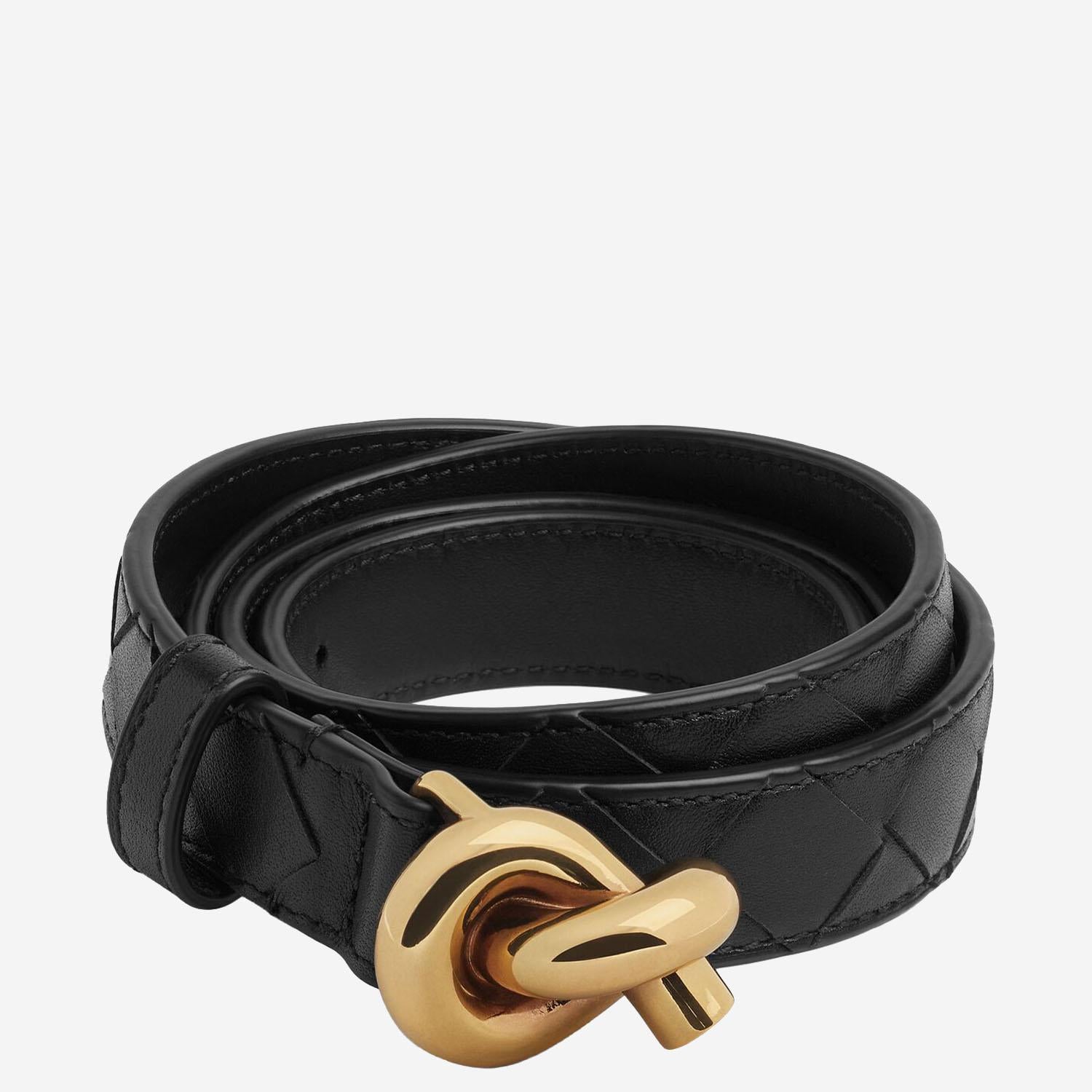 CINTURA CON NODO IN PELLE 837003 V4R431019 BOTTEGA VENETA 