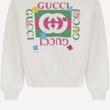Felpa in cotone con stampa 799331 XJHFR9214 GUCCI KIDS 