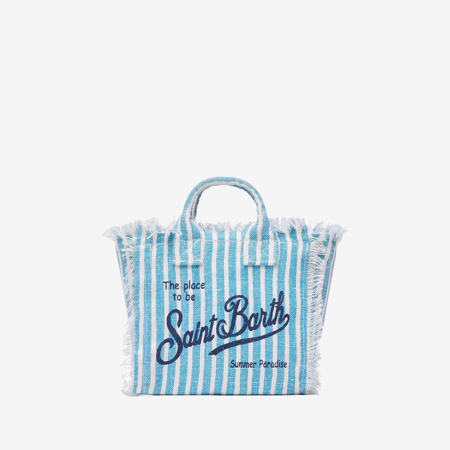 Borsa Vanity mini con motivo a righe VAMI008 00398L MC2 SAINT BARTH 