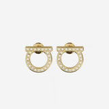 Orecchini Gancini Crystals 760122 001 SALVATORE FERRAGAMO 
