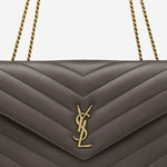 LOULOU LARGE IN PELLE DI AGNELLO TRAPUNTATA 803541 AAEAX1997 SAINT LAURENT 