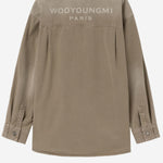 CAMICIA IN COTONE CON LOGO W261SH27 981E WOOYOUNGMI 