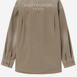 CAMICIA IN COTONE CON LOGO W261SH27 981E WOOYOUNGMI 