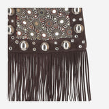 Borsa A Spalla Valentino Garavani Nellcôte Ricamata Con Frange 7W2B0R33 TAARCB VALENTINO GARAVANI 