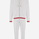 TUTA IN COTONE CON DETTAGLI A CONTRASTO UMJ002201001 BIANCO KITON 