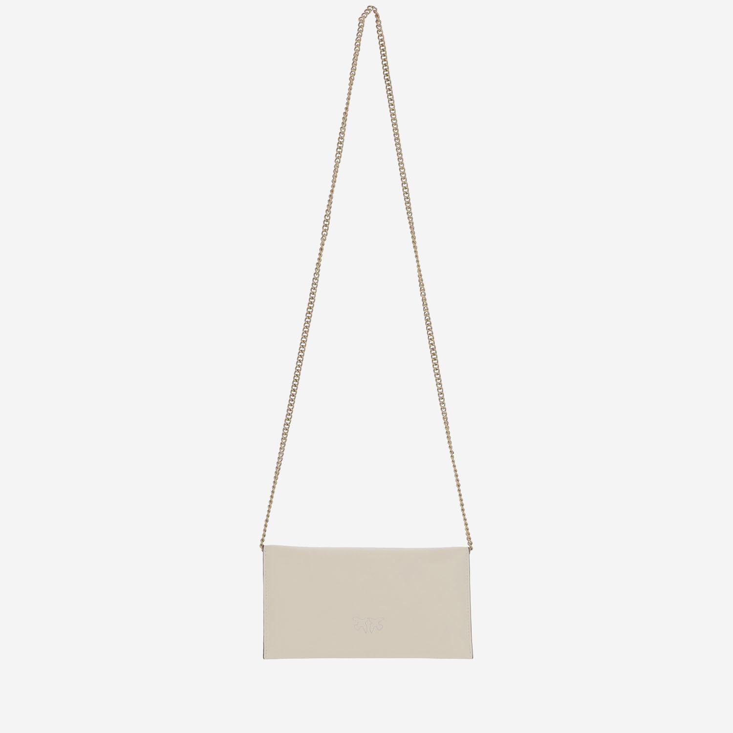 BORSA MINI PIATTA IN PELLE 105347 A0F1Z14Q PINKO 