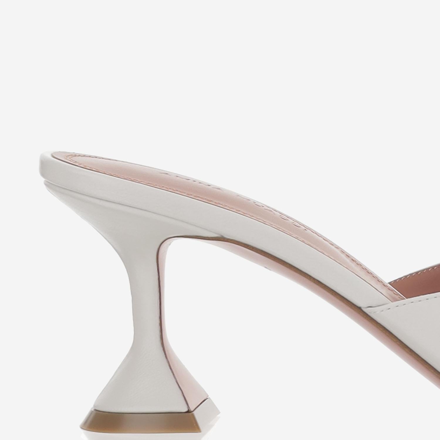 SANDALI LUPITA IN PELLE LUPITASLIPPER 70WHITE AMINA MUADDI 