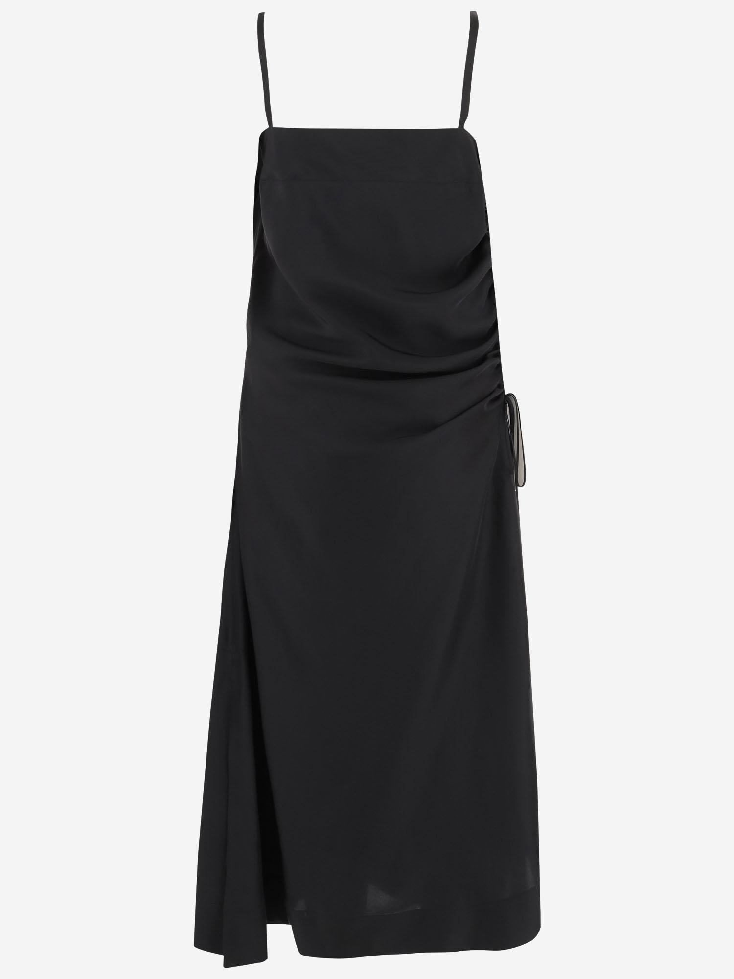 ABITO LINGERIE IN SETA CON DRAPPEGGIO 6261K21075 DeepBlack CARVEN 