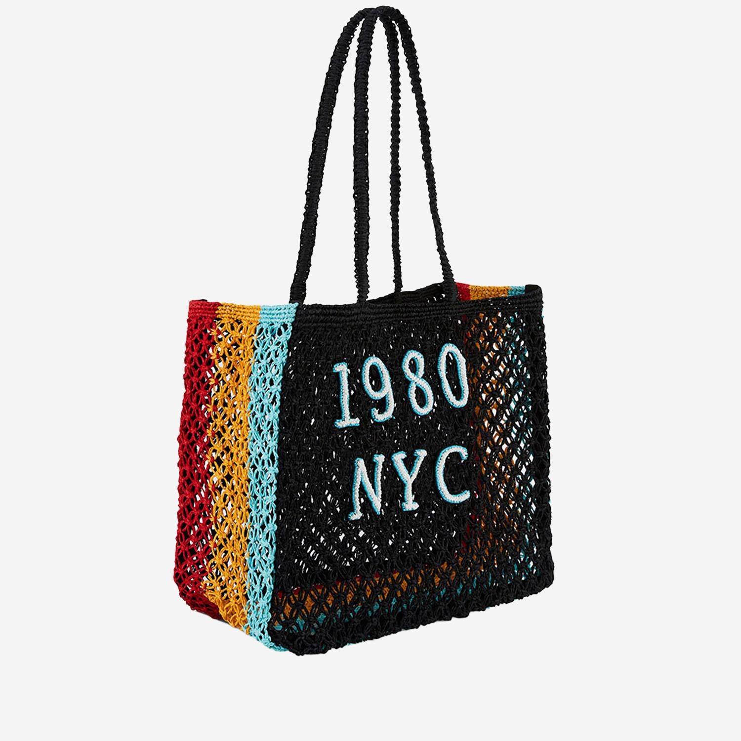 BORSA SHOPPING ULYSS IN RAFIA ULYSS NOIR WILD 