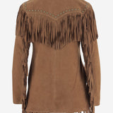 Giacca con frange in pelle scamosciata UN20 RSC375 UNCOMMON 