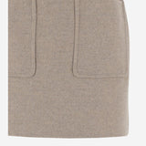 MINIGONNA IN LANA E CASHMERE 841139 V3OO02783 BOTTEGA VENETA 