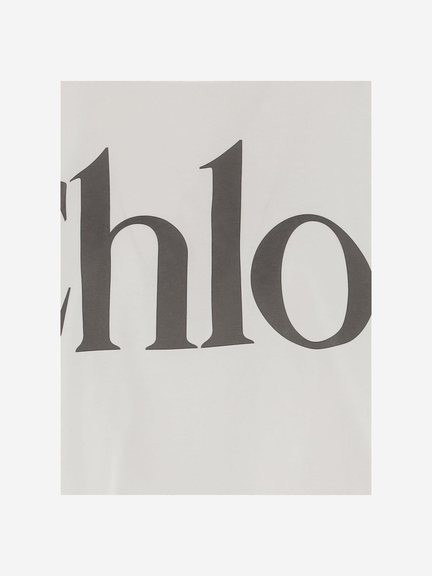 T-SHIRT CROP OVERSIZE CH24AJH09183 101 CHLOE 