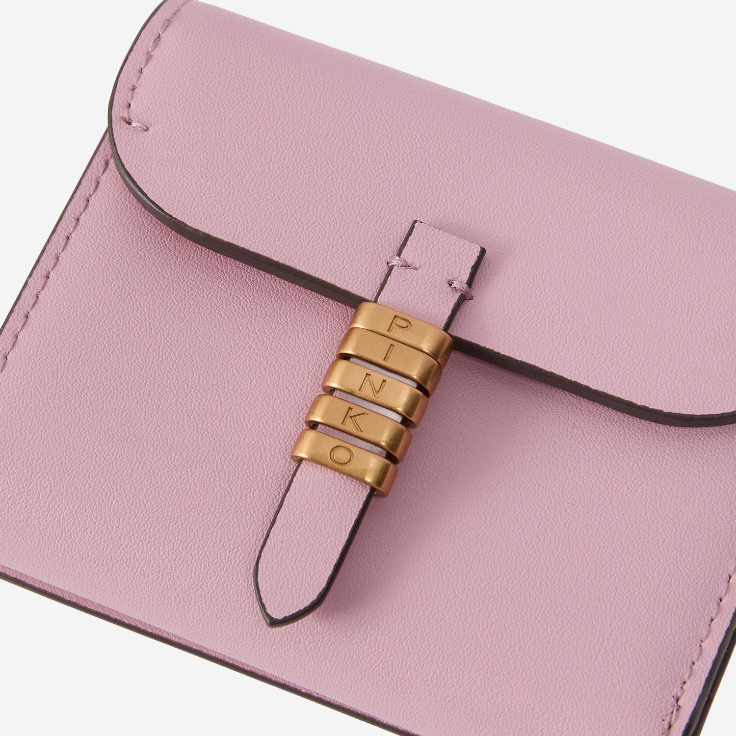 PORTAFOGLIO IN PELLE CON LETTERING PINKO 106189 A0QOP26Q PINKO 