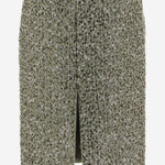 GONNA IN MISTO COTONE E LANA CON MOTIVO TWEED 844988 ZATN03861 GUCCI 