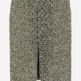 GONNA IN MISTO COTONE E LANA CON MOTIVO TWEED 844988 ZATN03861 GUCCI 