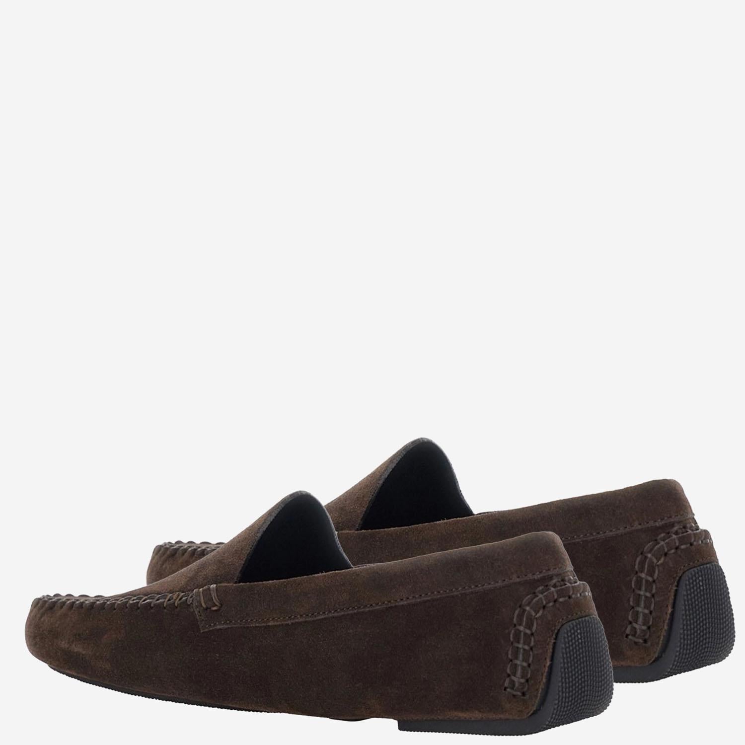 MOCASSINI IN PELLE SCAMOSCIATA F1824L805 LQB THE ROW 