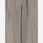 PANTALONI IN SETA CON MOTIVO A RIGHE LADINO 002 MAX MARA 