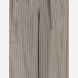 PANTALONI IN SETA CON MOTIVO A RIGHE LADINO 002 MAX MARA 