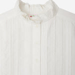 CAMICETTA EMELIA IN COTONE CON PIZZO RICAMATO W05GBLW00008 002 BONPOINT KIDS 