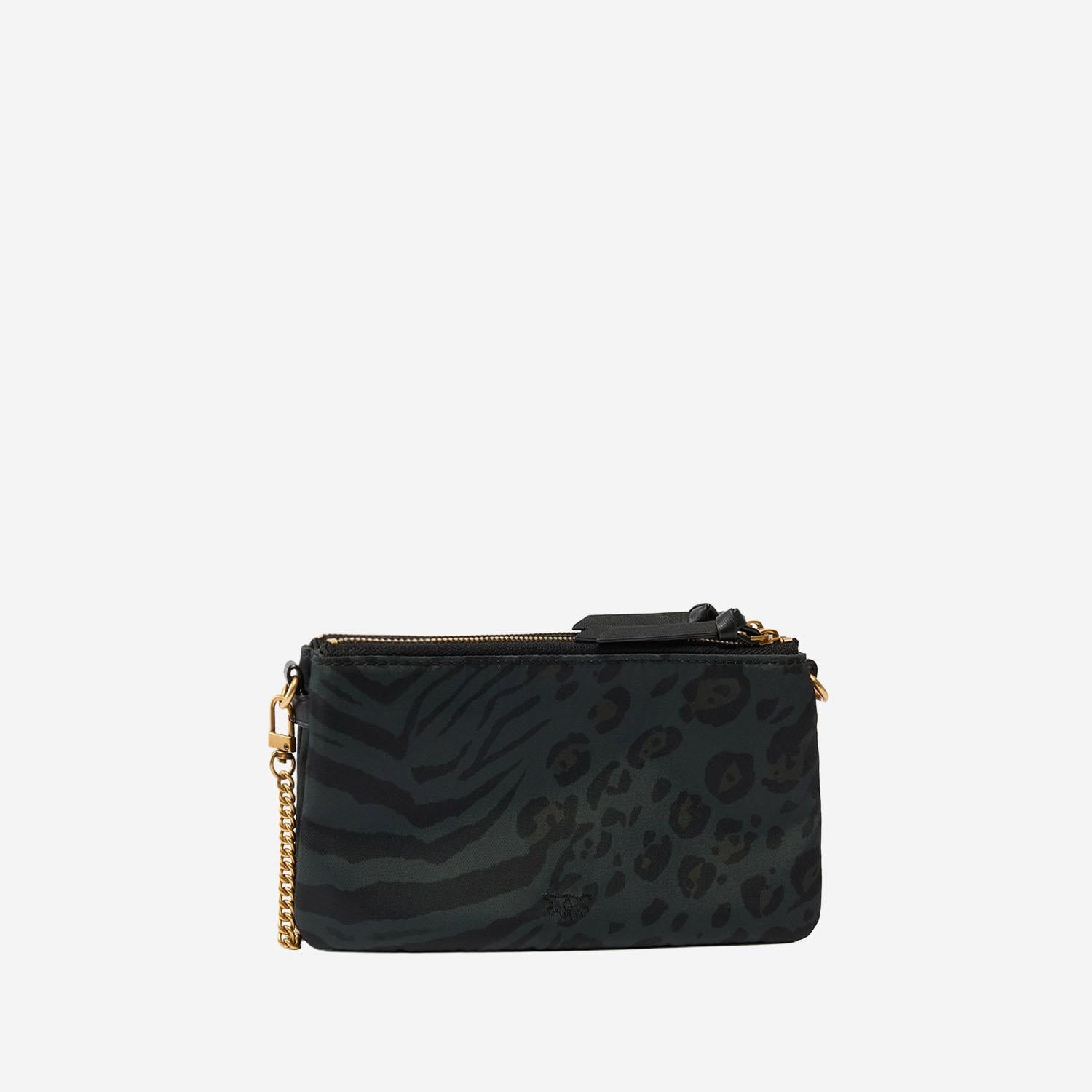 BORSA A TRACOLLA CON STAMPA ANIMALIER 105359 A35GSD1Q PINKO 