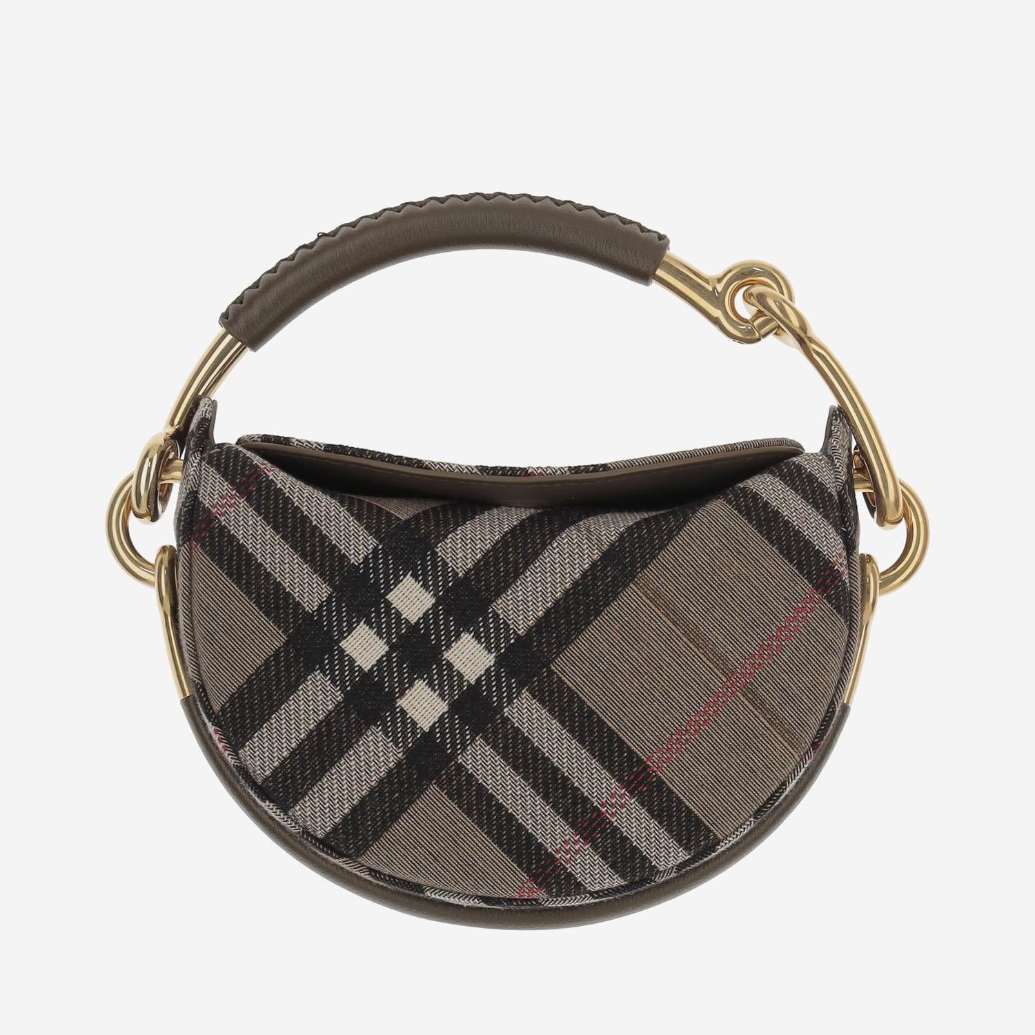 POCHETTE BRIDLE CON MOTIVO CHECK 8116866 BRUSH BURBERRY 