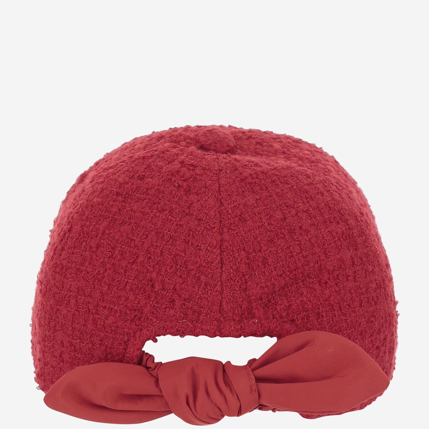 cappello da baseball in tweed di lana AC1110223 312R PATOU 