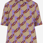 CAMICIA IN COTONE con stampa grafica 821498 Z7AMZ2040 GUCCI 