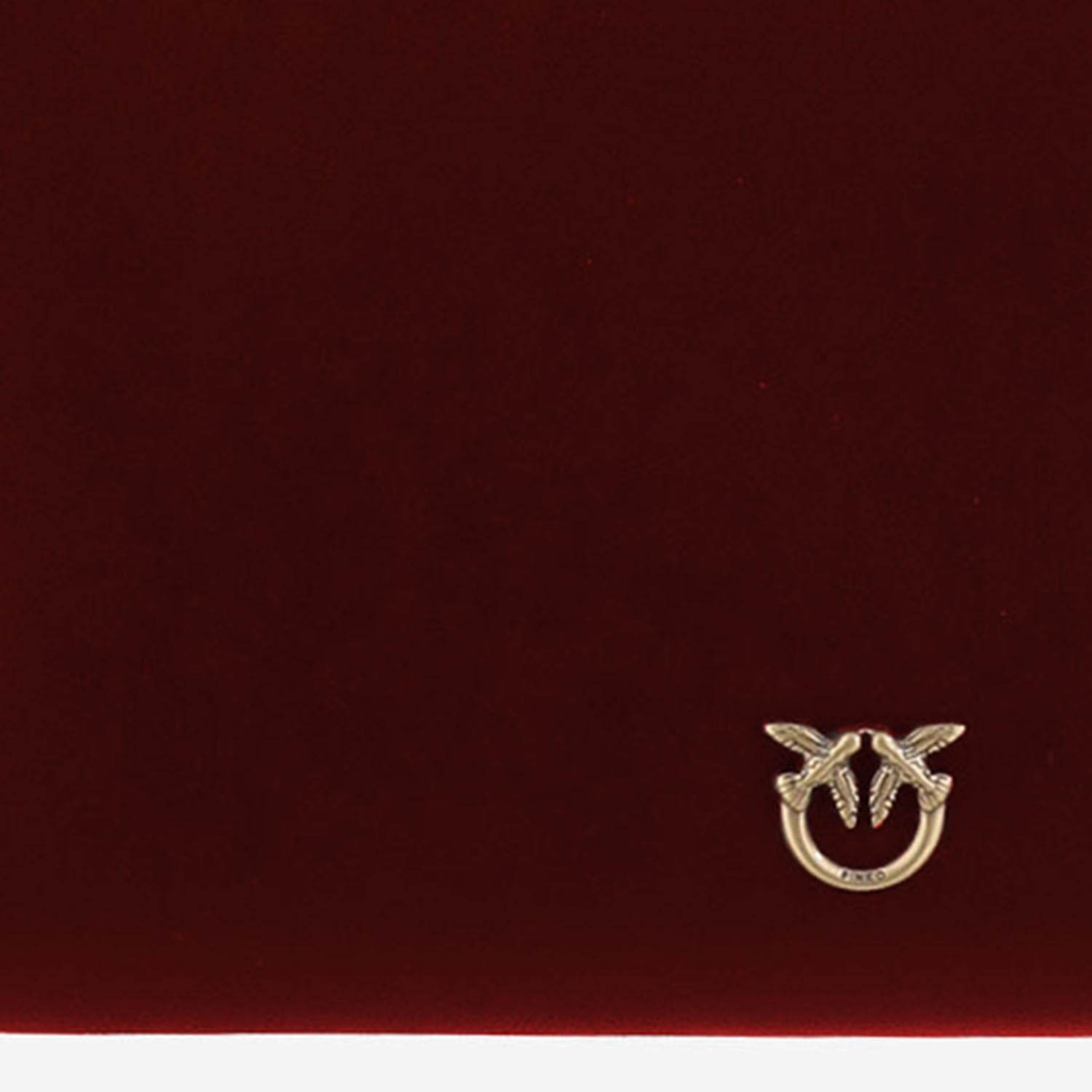 POCHETTE IN PELLE CON LOGO 104277 A0F1RR8Q PINKO 