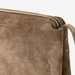 BORSA A TRACOLLA LINA IN PELLE SCAMOSCIATA H4010849 732 KHAITE 