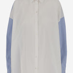 CAMICIA IN COTONE E SETA CON MOTIVO A RIGHE MN01825 T4051710 HER SHIRT 