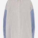 CAMICIA IN COTONE E SETA CON MOTIVO A RIGHE MN01825 T4051710 HER SHIRT 
