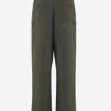 PANTALONI IN COTONE CON TASCHE A PATTA PAFS21864 420 THE FRANKIE SHOP 