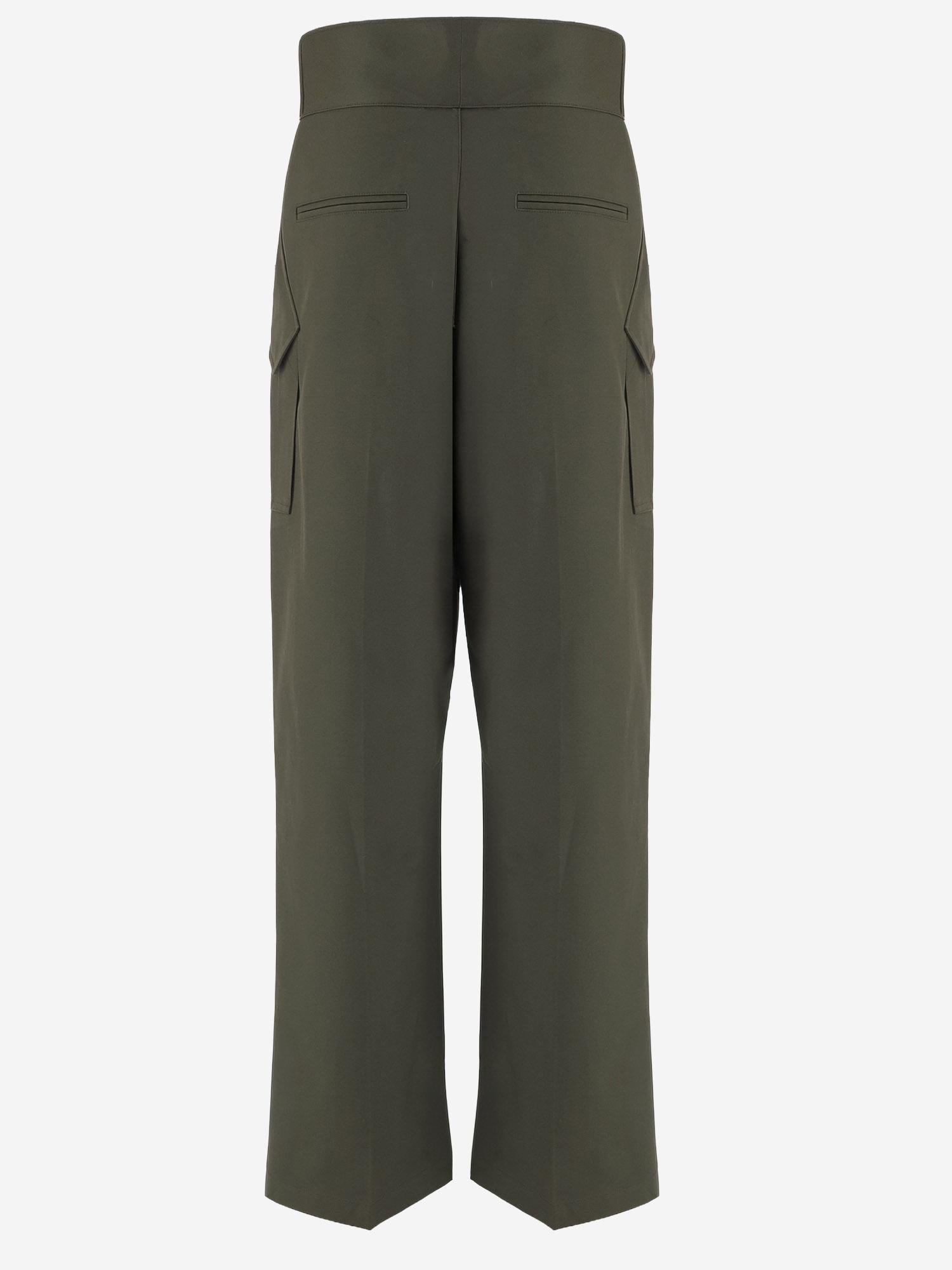 PANTALONI IN COTONE CON TASCHE A PATTA PAFS21864 420 THE FRANKIE SHOP 