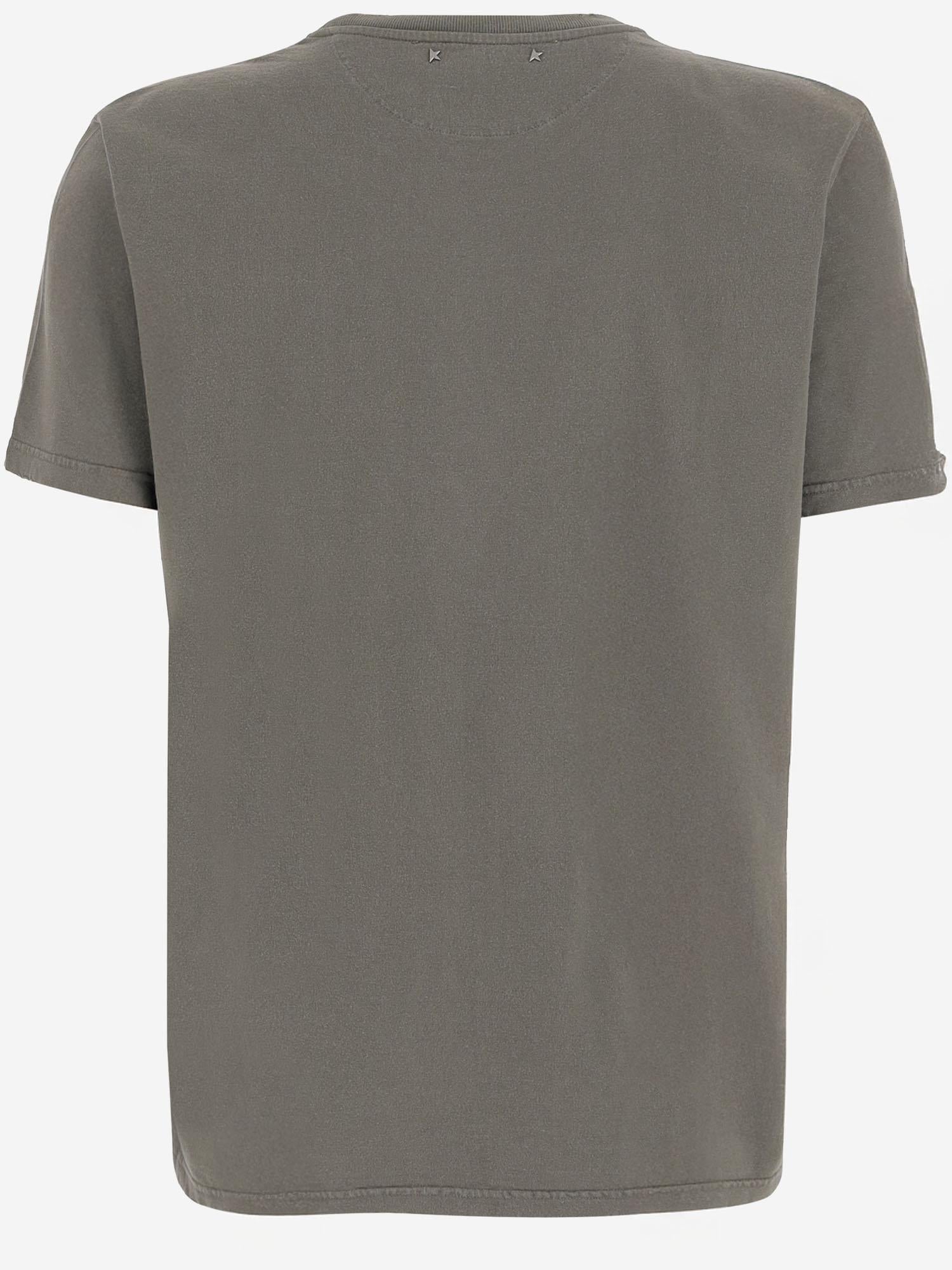 T-SHIRT IN COTONE CON LOGO GMP01220 P00067135479 GOLDEN GOOSE 