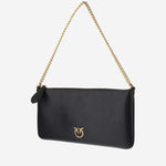 POCHETTE IN PELLE CON LOGO 102747 A0F1Z99Q PINKO 