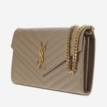 PORTAFOGLIO CASSANDRE IN PELLE 377828 BOW012721 SAINT LAURENT 