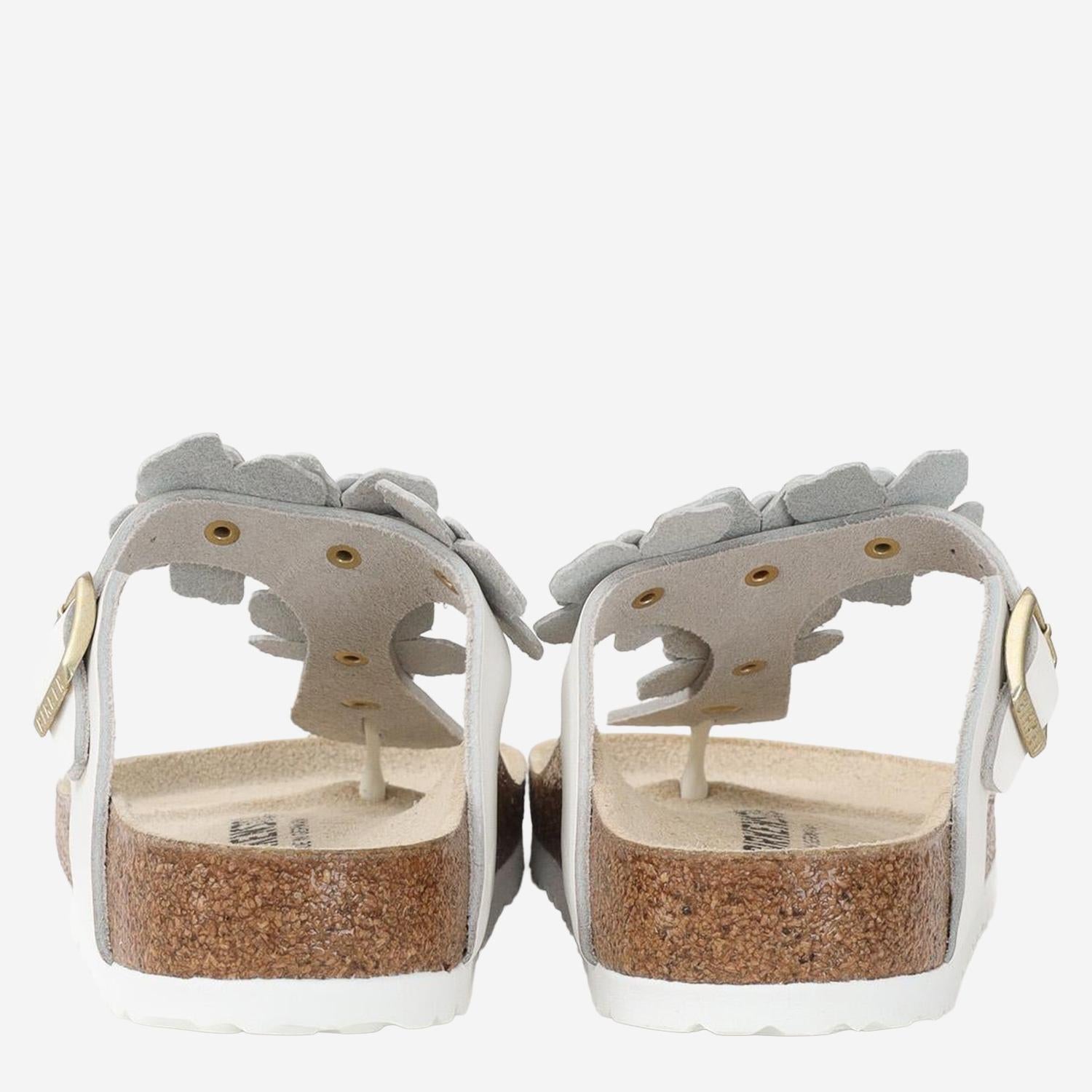 SANDALI GIZEH CON APPLICAZIONI FLOREALI 1026686 WHITE BIRKENSTOCK 