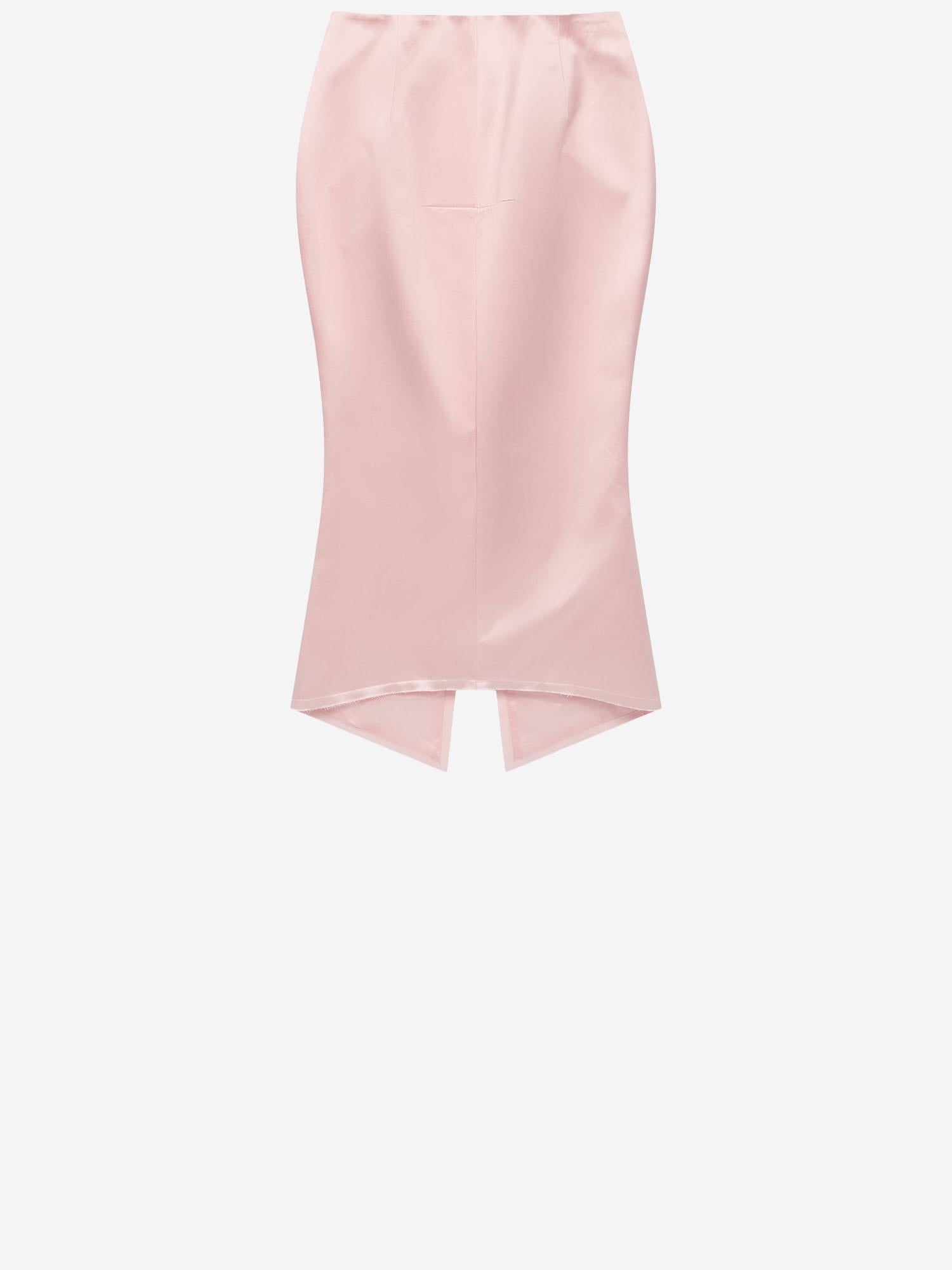 GONNA IN COTONE E SETA MAT02SK103 2 MATIERES FECALES 