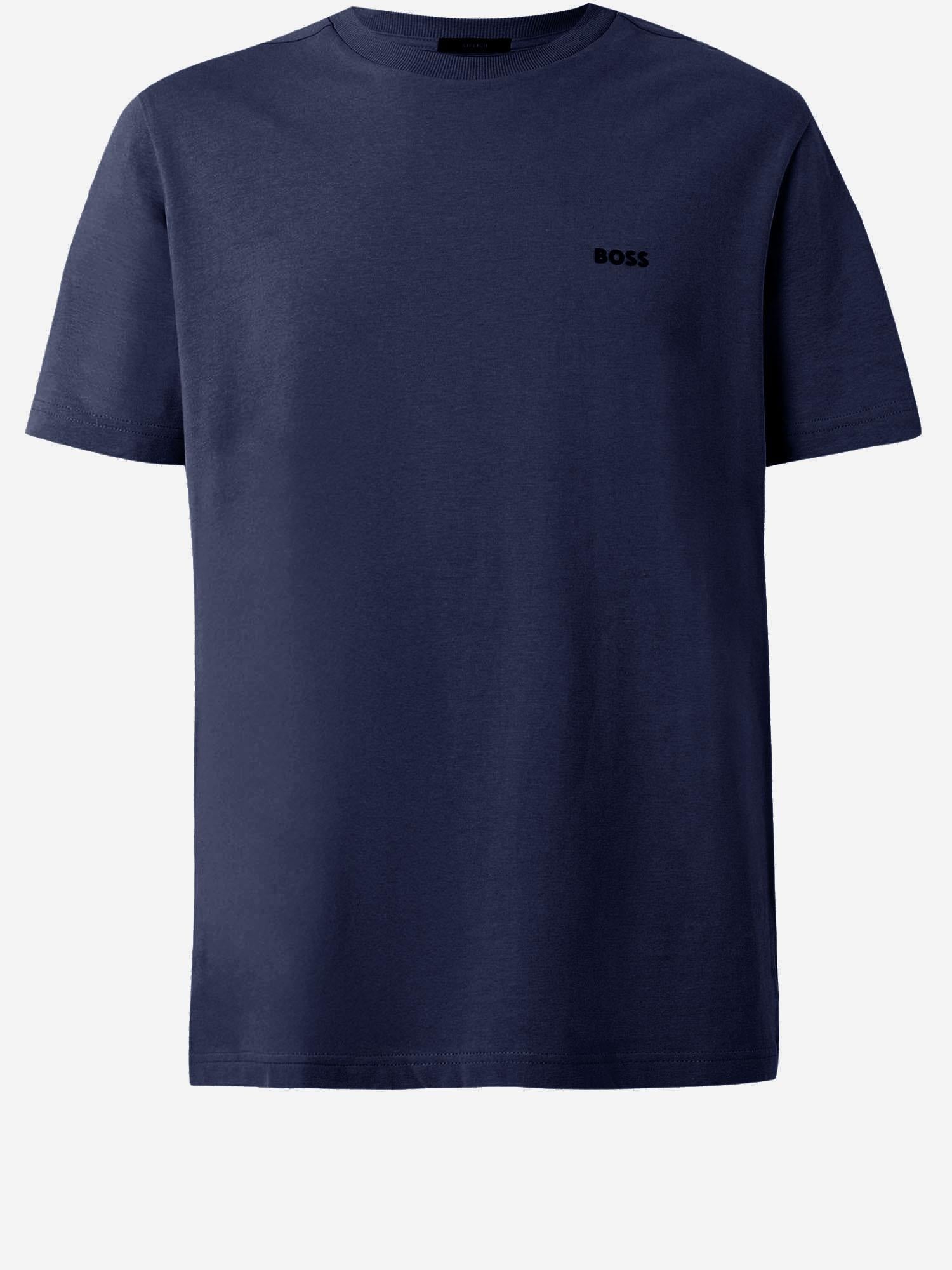 T-SHIRT IN COTONE STRETCH CON LOGO 50506373 421 HUGO BOSS 