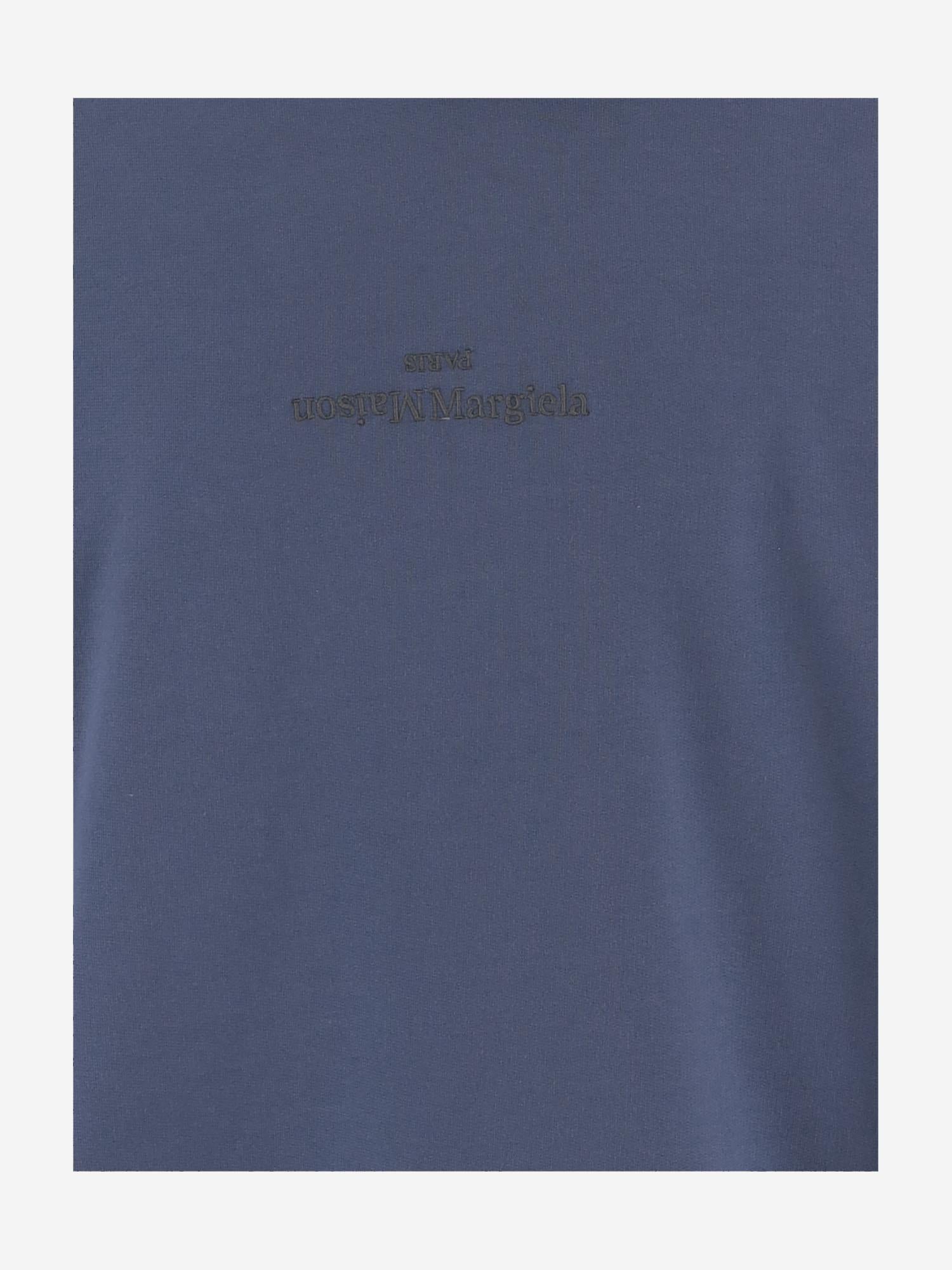FELPA IN COTONE CON RICAMO LOGO S50GU0167 S25503469 MAISON MARGIELA 