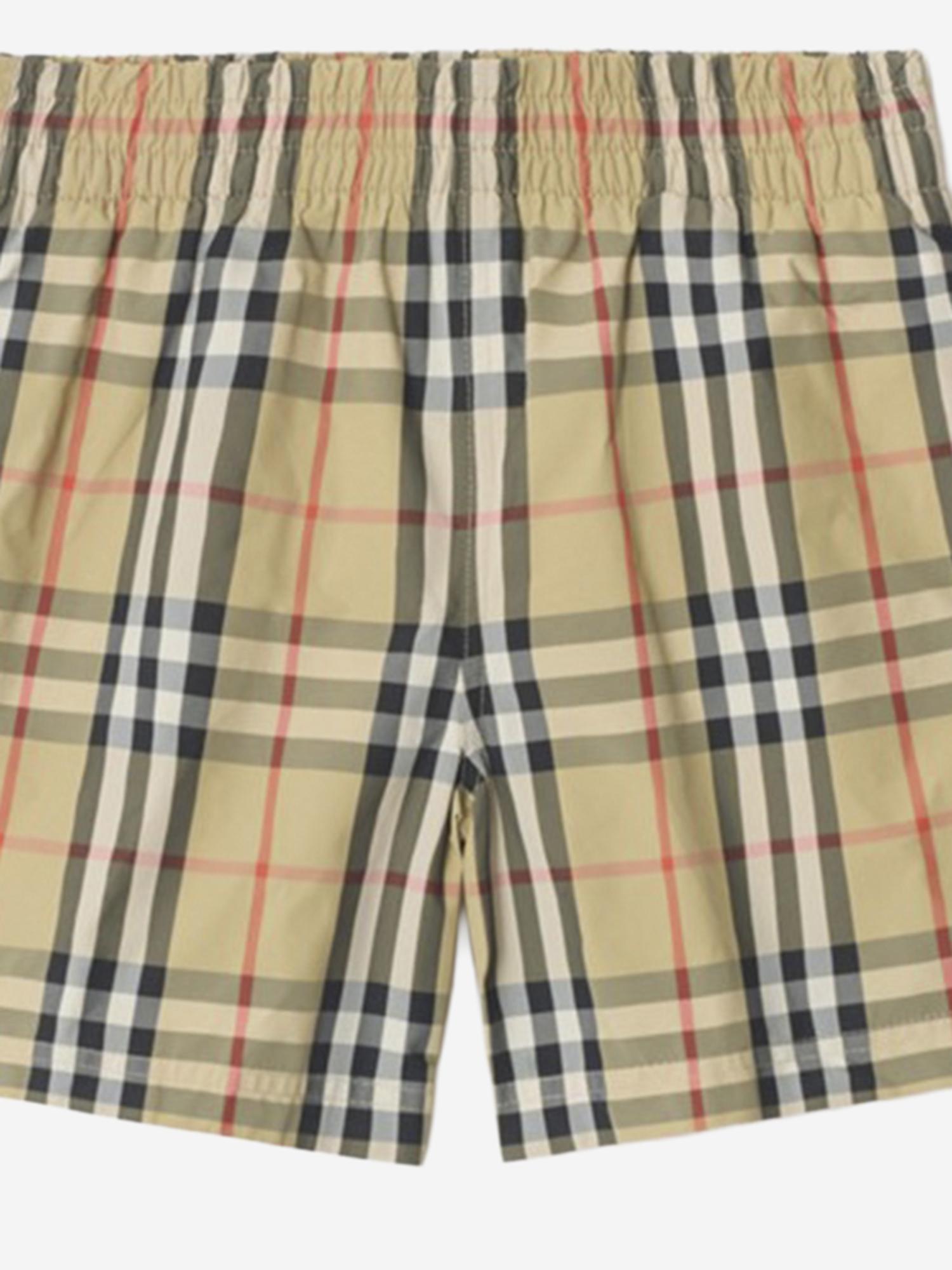 SHORTS DA BAGNO CON MOTIVO CHECK 8117147 SANDIPCHECK BURBERRY KIDS 