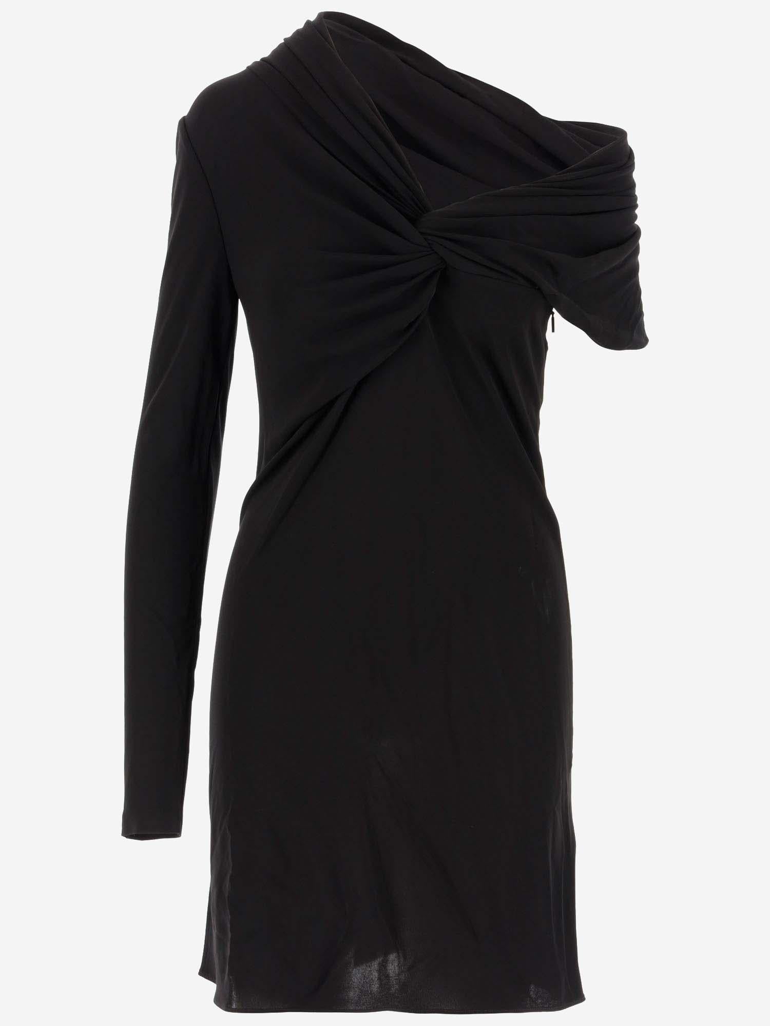 ABITO ASIMMETRICO IN VISCOSA 753164 Y7F931000 SAINT LAURENT 