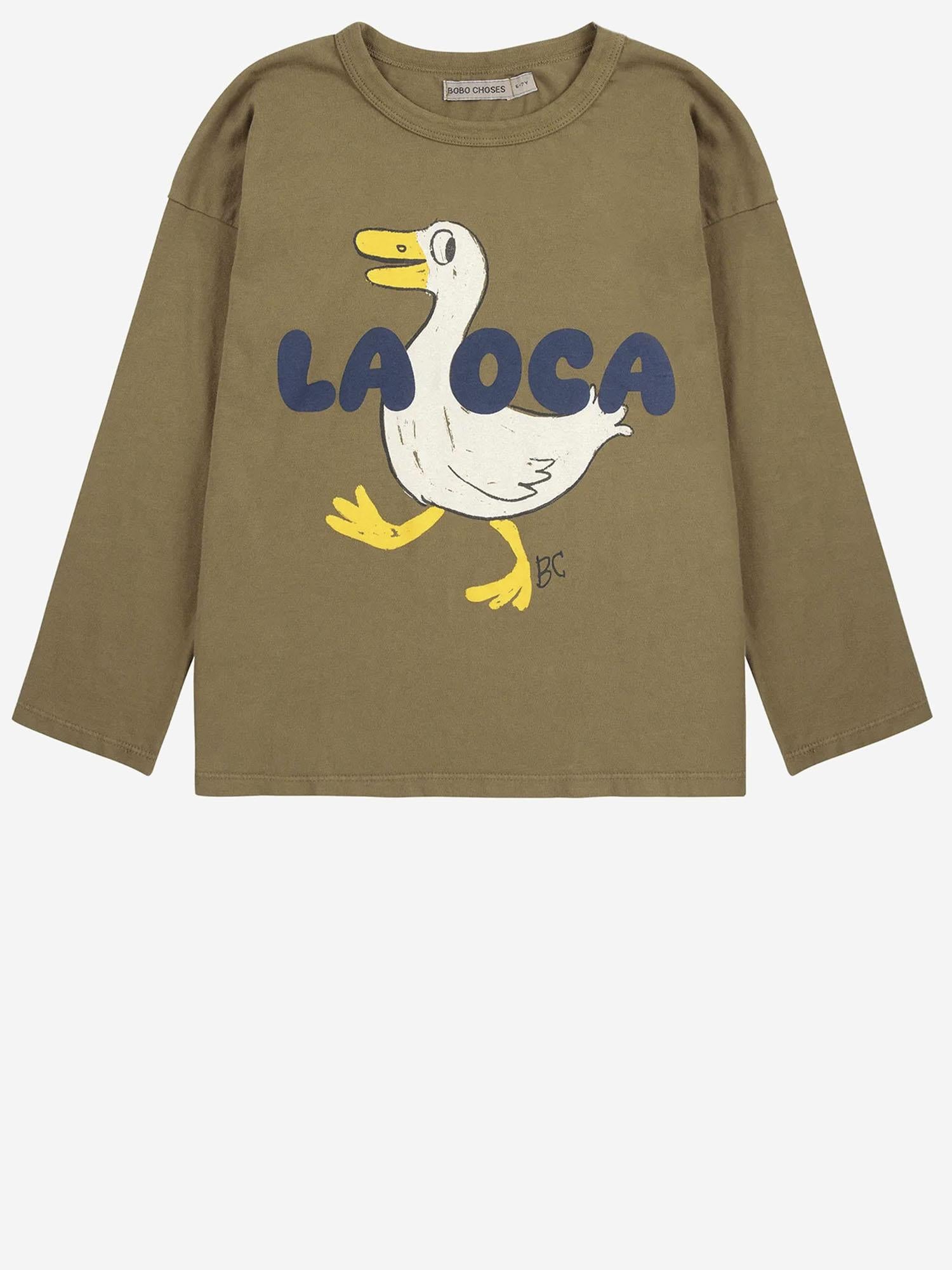 T-SHIRT IN COTONE CON STAMPA B225AC017  BOBO CHOSES KIDS 